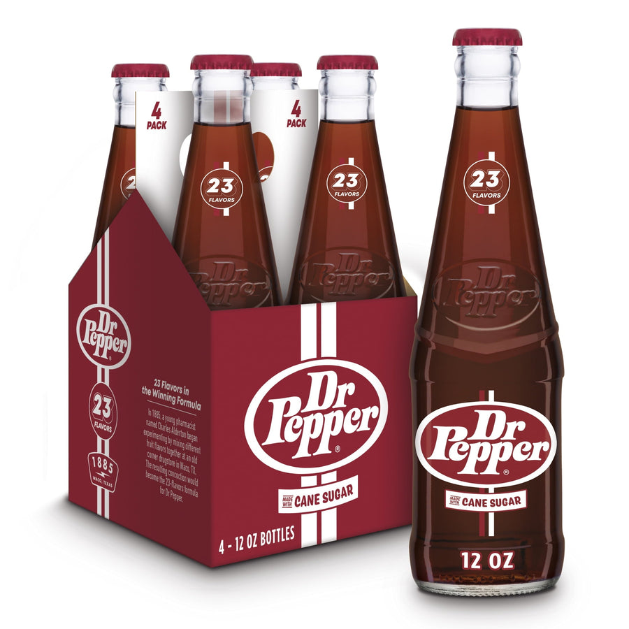 Dr Pepper Real Sugar Soda - Crisp Chill Flavor