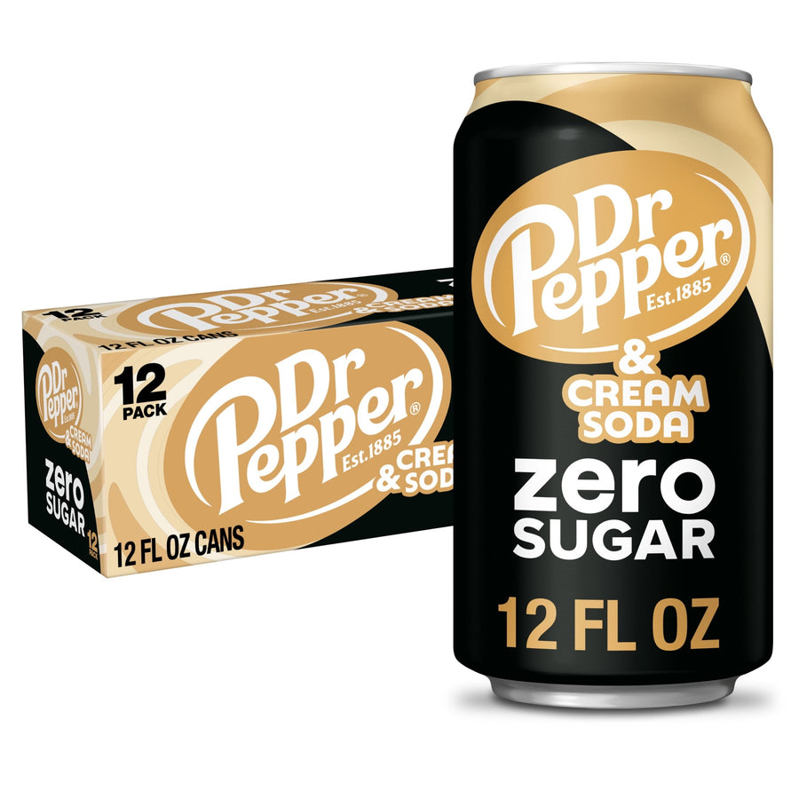 Dr Pepper & Cream Soda Zero Sugar - Fresh Pepper Bottle