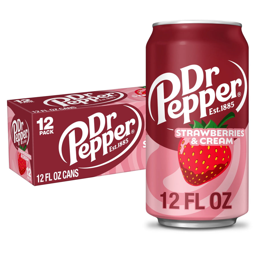 Dr Pepper Strawberries & Cream Soda - Home Bottle Sip
