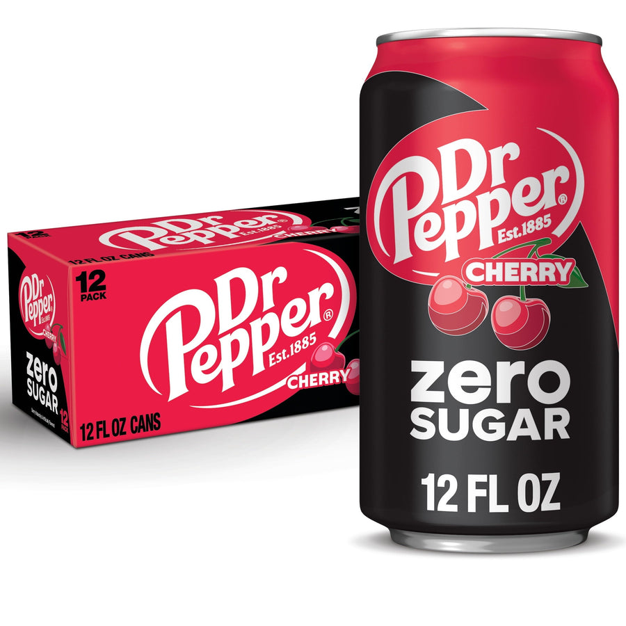 Dr Pepper Cherry Zero Sugar Soda - Simple Zero Bottle